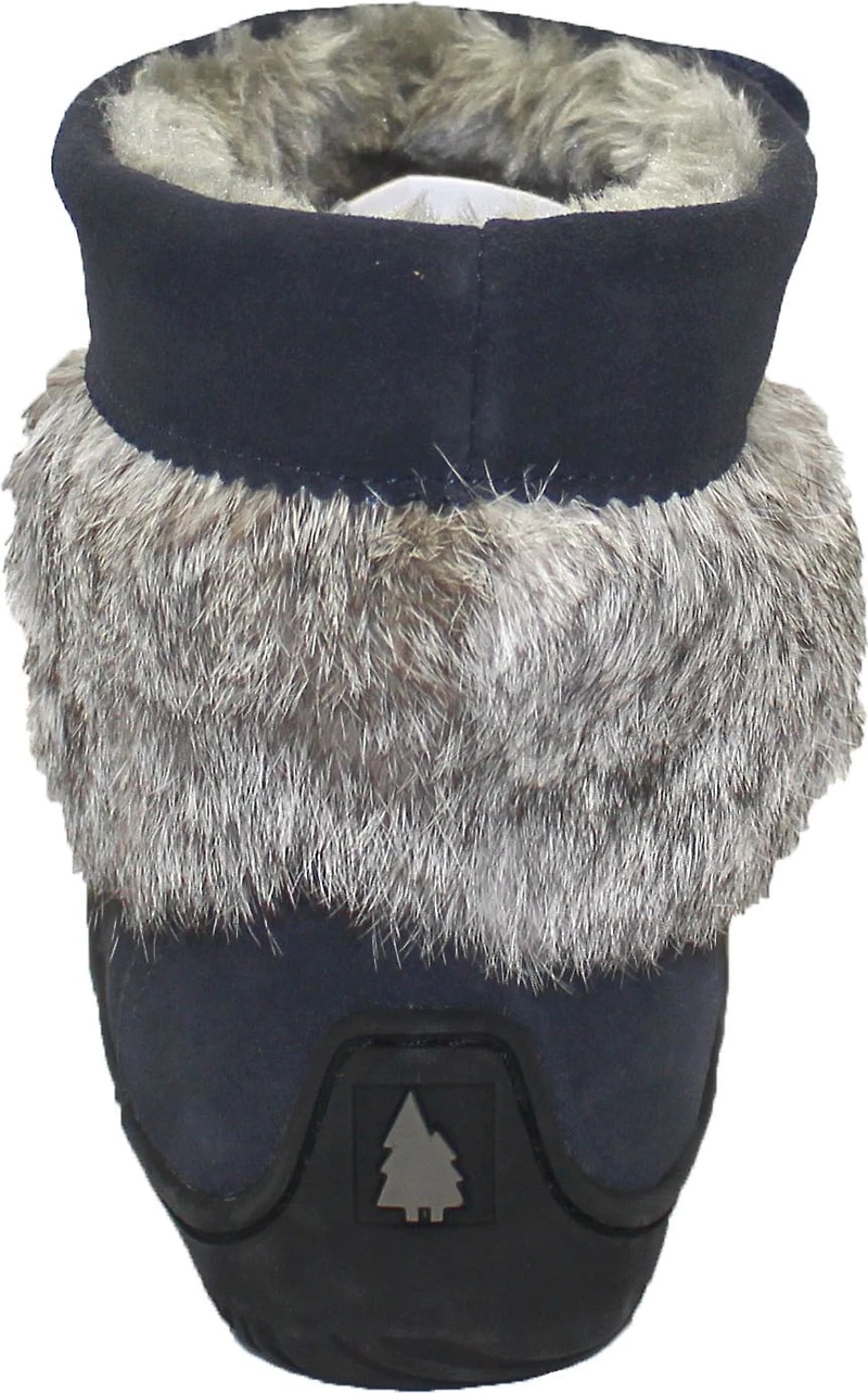 Short Navy Suede Mukluk