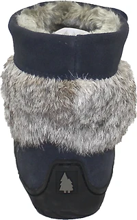 Short Navy Suede Mukluk