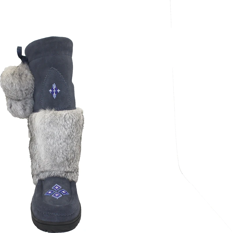 Tall Waterproof Navy Suede Mukluk