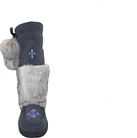 Tall Waterproof Navy Suede Mukluk