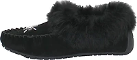 Hard Sole Black Suede Slipper