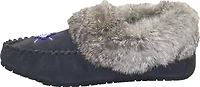 Hard Sole Navy Suede Slipper