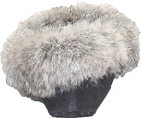 Saskie Charcoal - Kids Beaded Moccasin With Fur