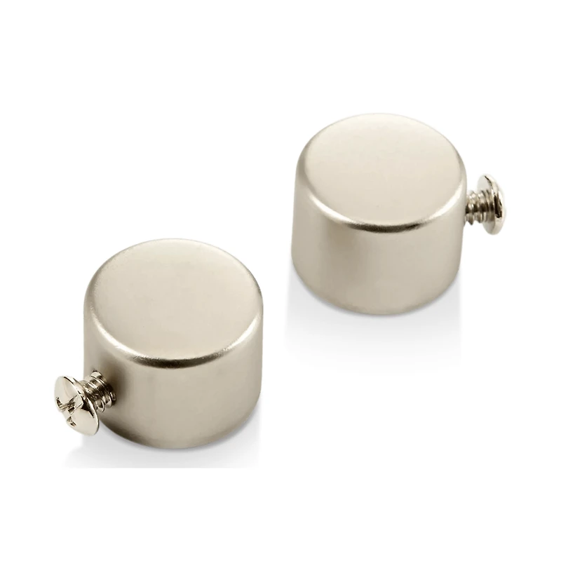 Silver Pole End Caps