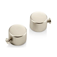 Silver Pole End Caps