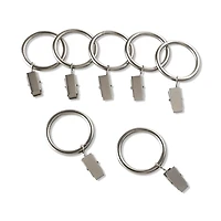 Satin Set of 7 Metal Clip Rings
