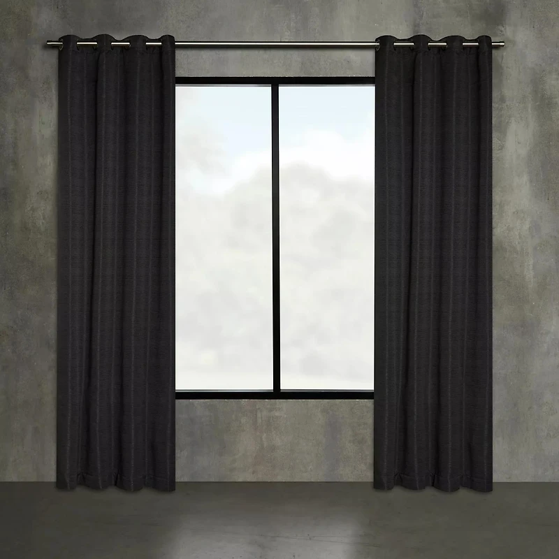 Black Artemesia Blackout Curtain
