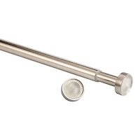 Brushed Nickel Curtain Tension Rod