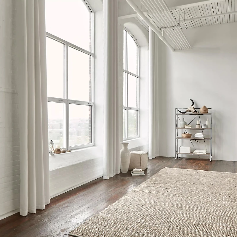 White Darja Blackout Curtain