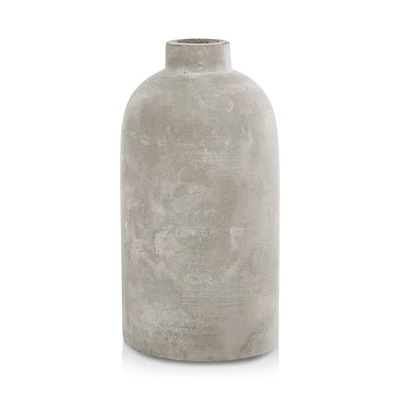 Cement Bottle Table Vase