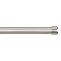 Brushed Nickel Curtain Rod Set - Diameter 25/28 mm