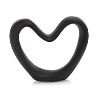 Black Decorative Ceramic Heart