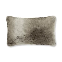 Wolf Faux Fur Decorative Lumbar Pillow