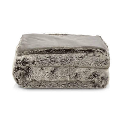 Wolf Faux Fur Throw