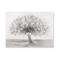 Oil Painted Embellished Tree Canvas