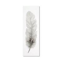 Feather Oil Painted Canvas