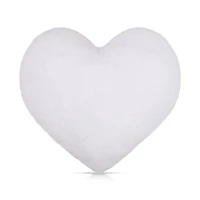 White Wila Heart-Shaped Decorative Pillow