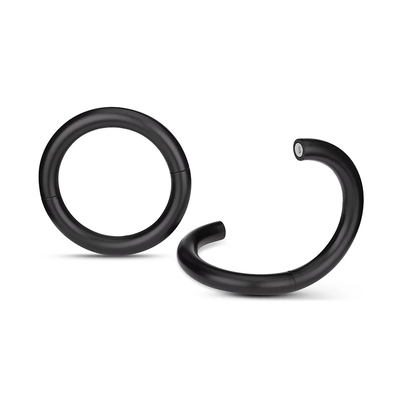 Black Set of 2 Magnetic Metal Holdbacks