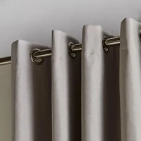 Beige Chambray Blackout Curtain