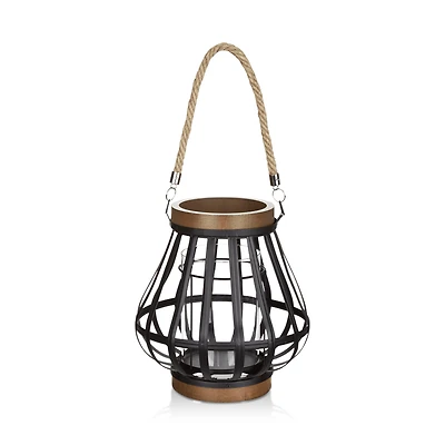 Wood-Like & Metal Lantern