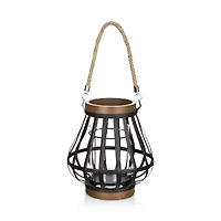 Wood-Like & Metal Lantern