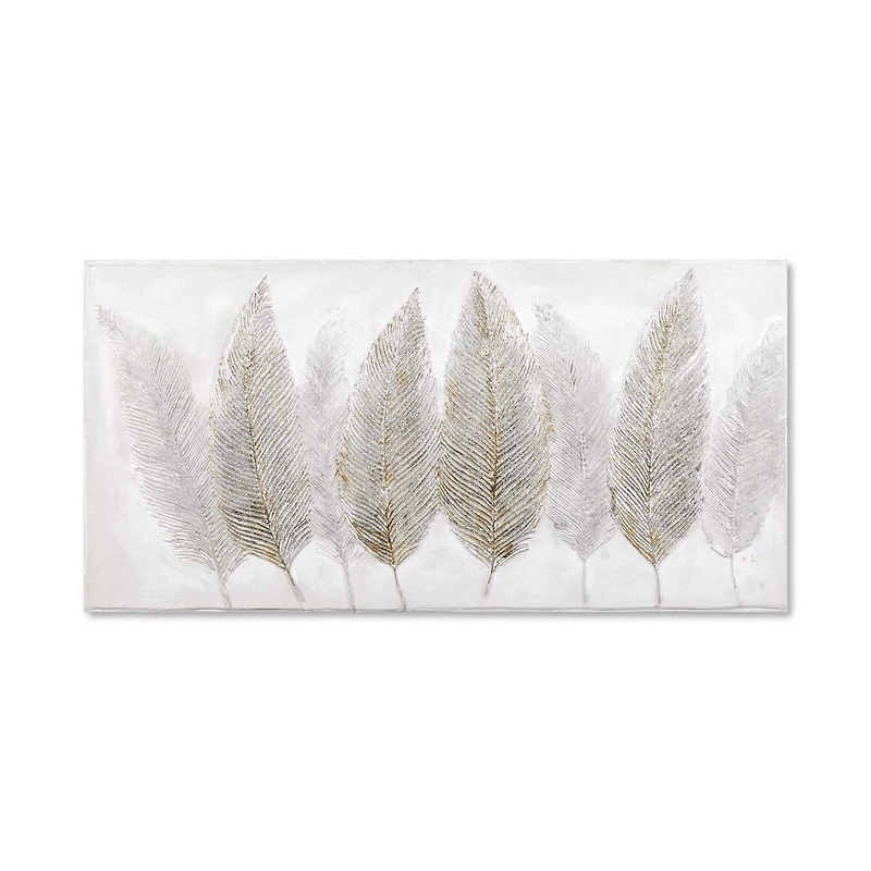 Feathers Oil Painted Canvas