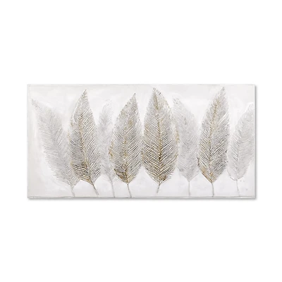 Feathers Oil Painted Canvas