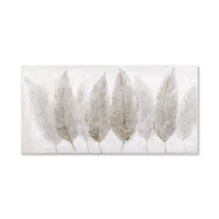 Feathers Oil Painted Canvas