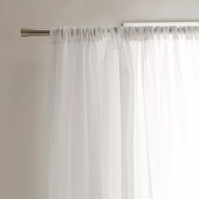 White Carla Sheer Curtain