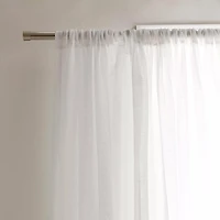 White Carla Sheer Curtain