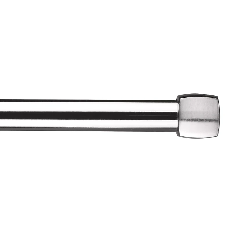 Brushed Nickel Melbourne Curtain Rod Set - Diameter 25mm