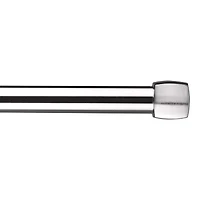Brushed Nickel Melbourne Curtain Rod Set - Diameter 25mm