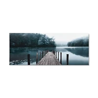 Teal Pier Printed Canvas