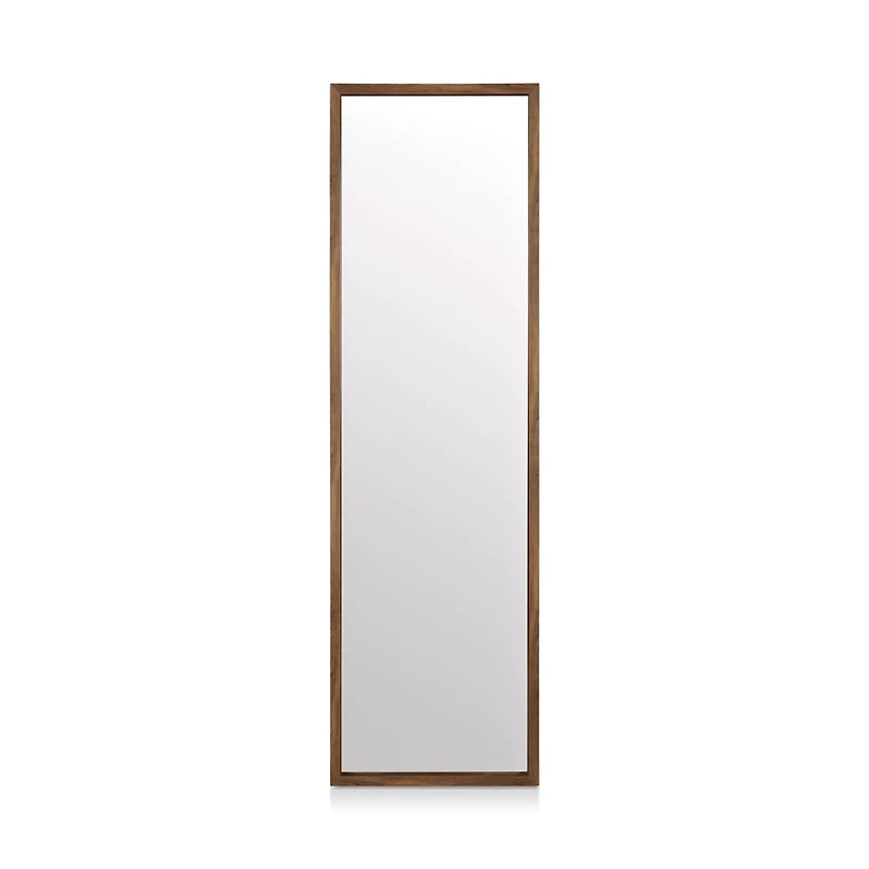 Full-Length Mirror with Wood-Like Frame