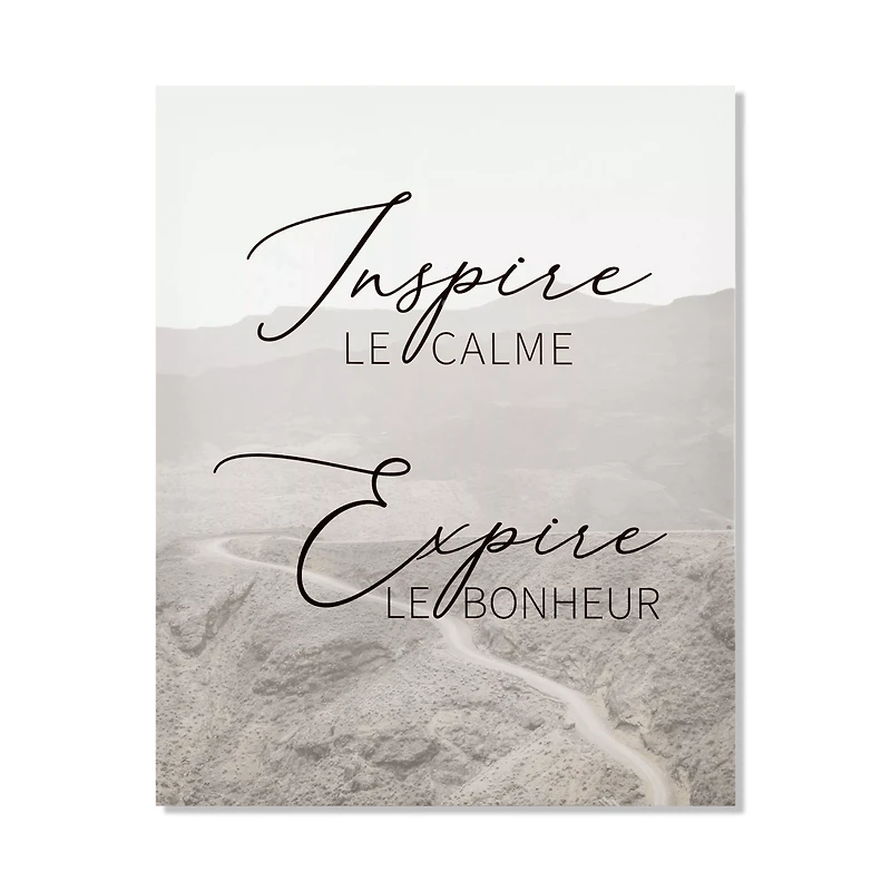 Inspire Expire Printed Canvas