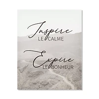 Inspire Expire Printed Canvas