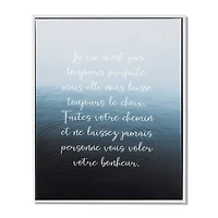 Faites votre chemin Printed Framed Art