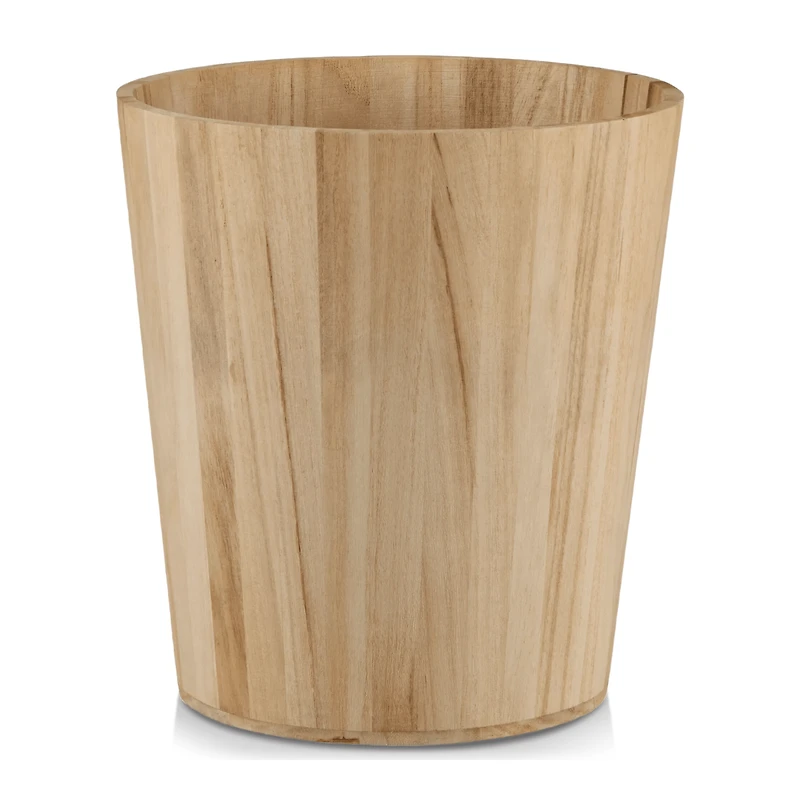 Natural Wood Waste Bin