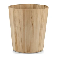 Natural Wood Waste Bin
