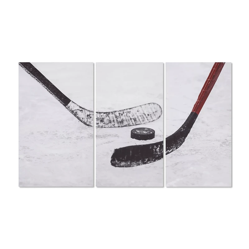Set of 3 Hockey Printed Canvases