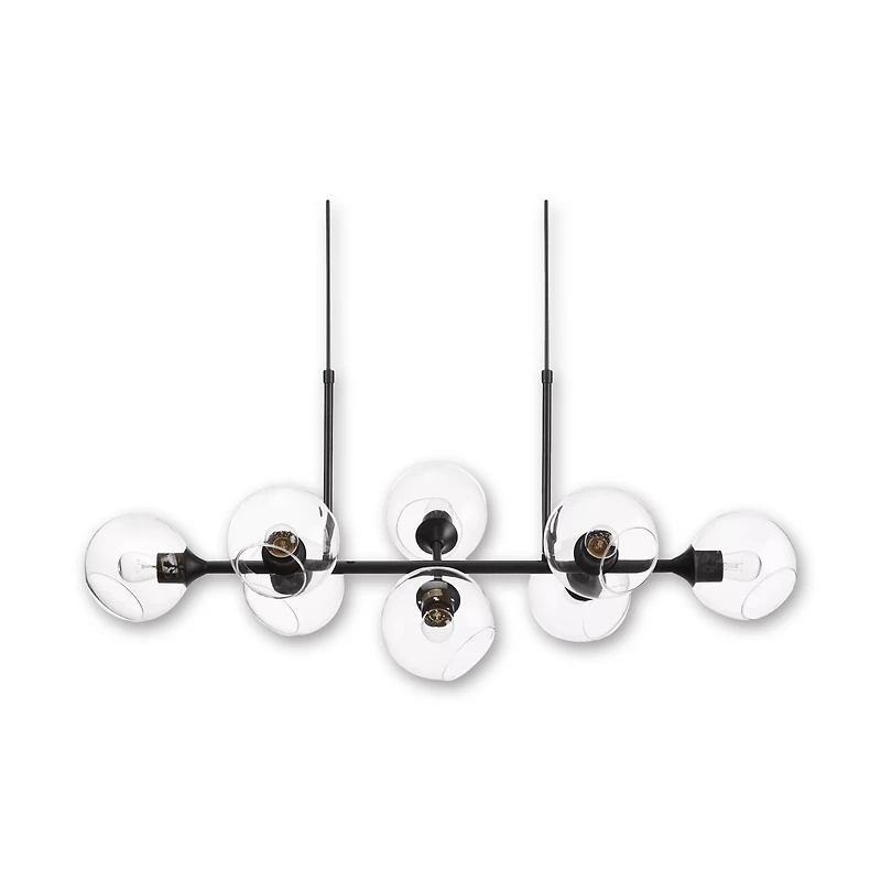 Glass and Metal Ceiling Lamp
