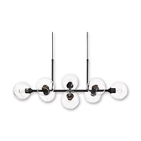 Glass and Metal Ceiling Lamp