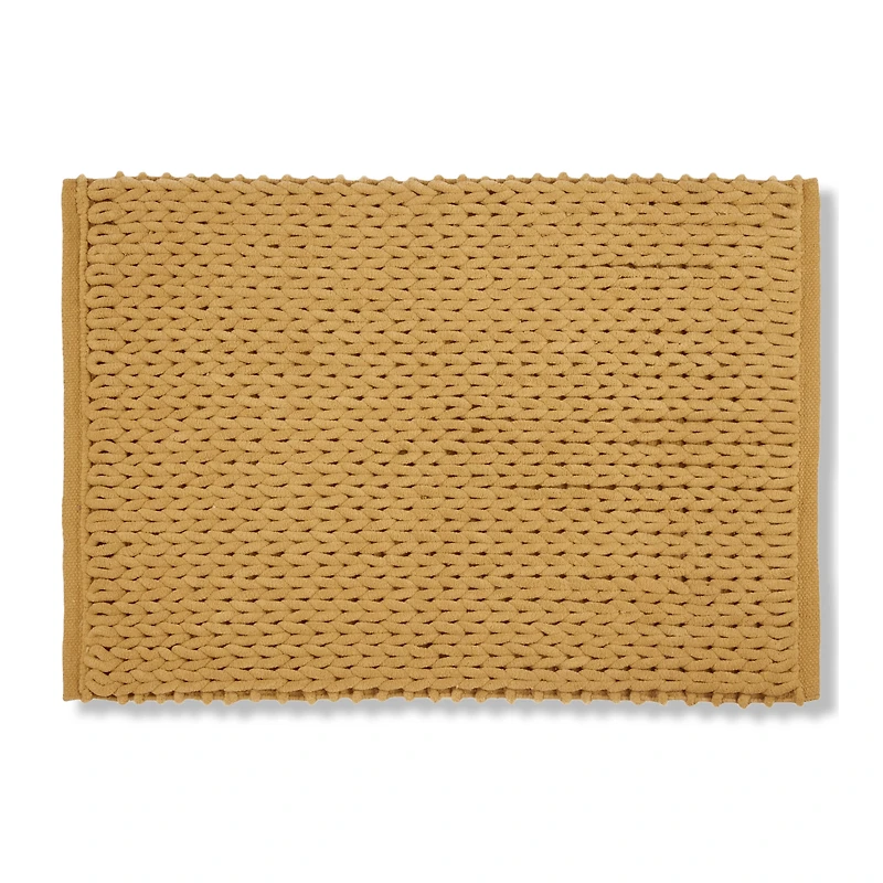 Mustard Braided Bath Mat