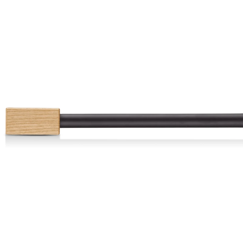 Rectangular Wood Curtain Rod Set - Diameter 13/16 mm