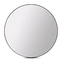 Round Mirror with Black Frame