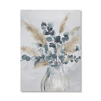 Eucalyptus and Pampas Watercolour Canvas
