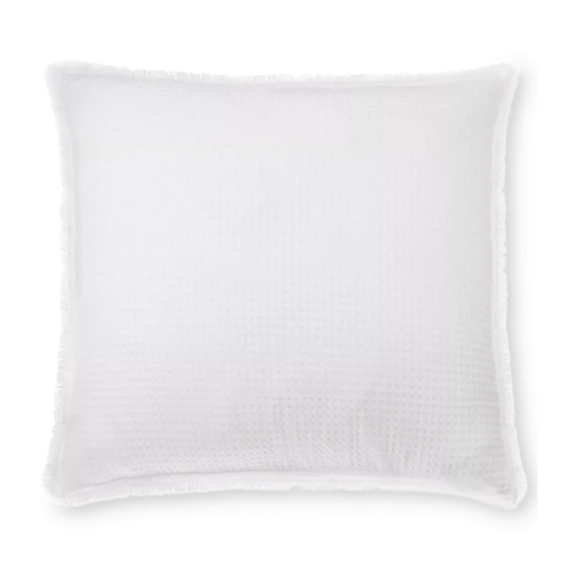 White Kristia Decorative Waffle Pillow