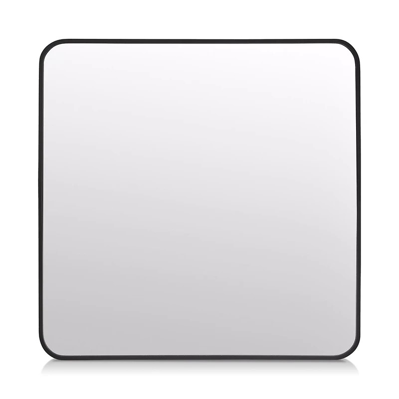 Aluminum-Framed Round-Corner Mirror