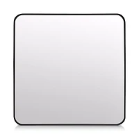 Aluminum-Framed Round-Corner Mirror