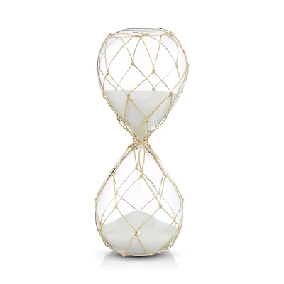30-Minute Decorative Hourglass with White Sand 7 x 20 cm.